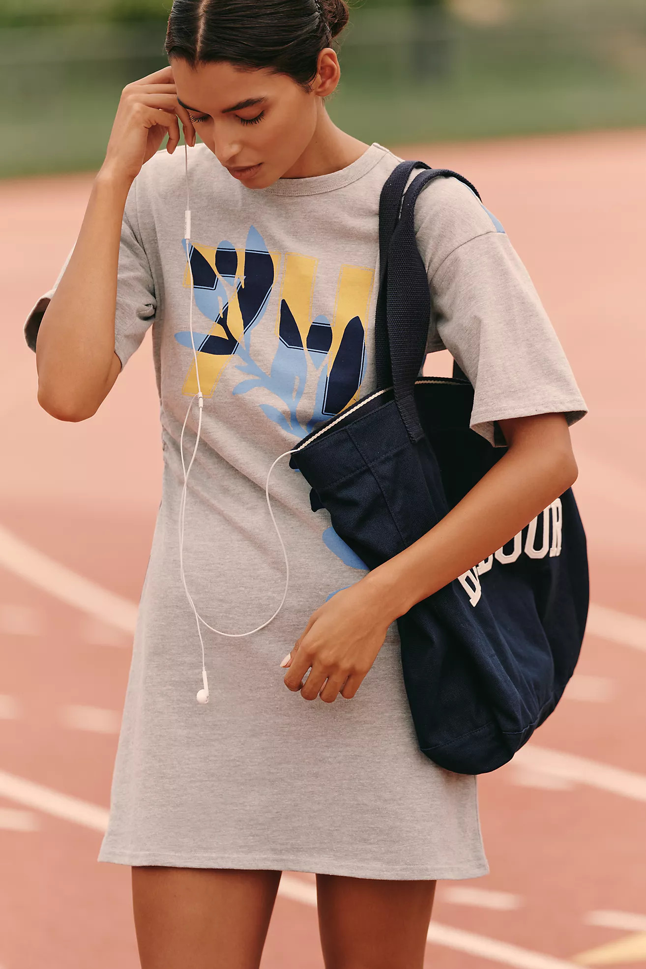 Daily Practice Short-Sleeve Mini T-Shirt Dress | Anthropologie (US)