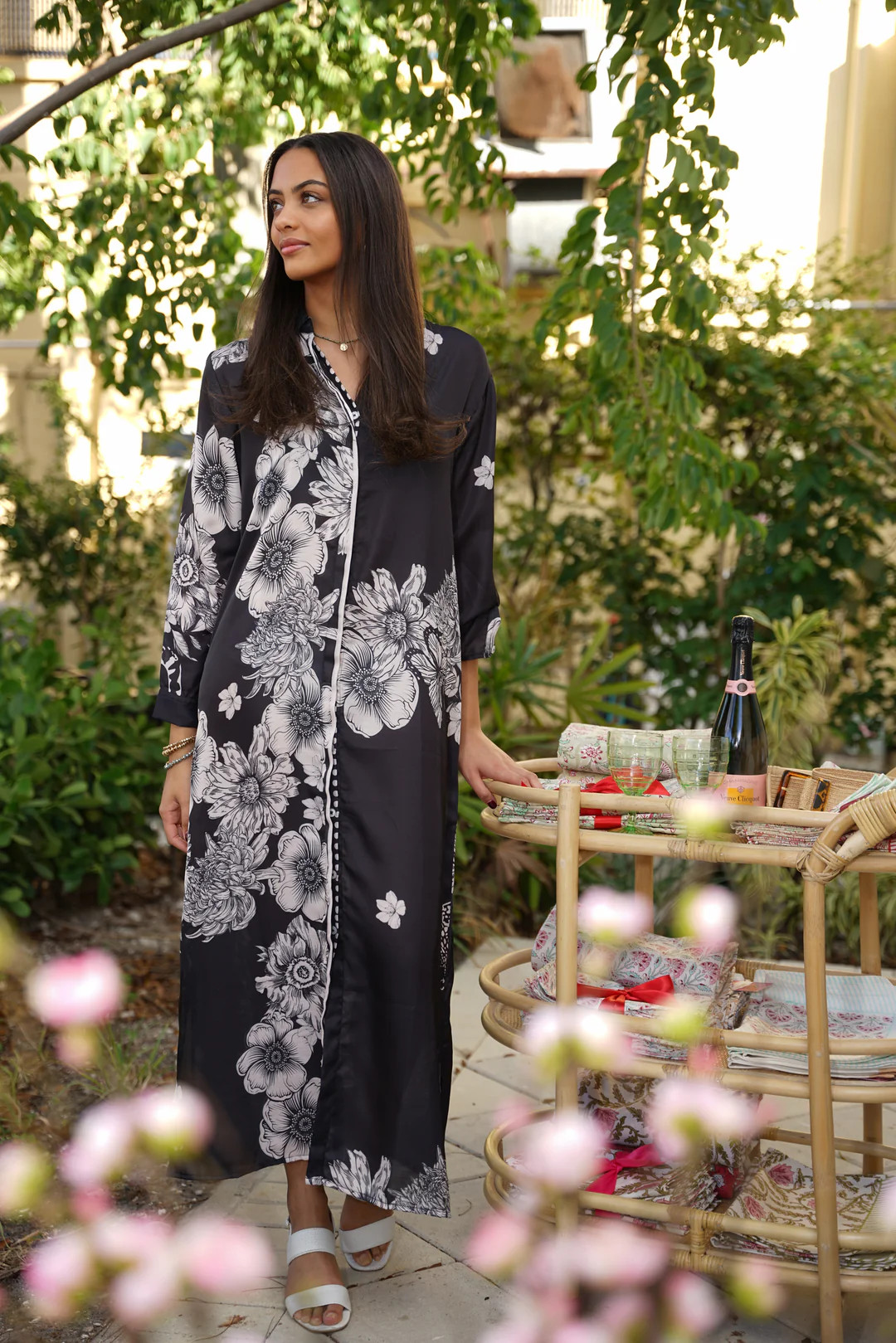 French Dress Black Tiger | Just Darviny