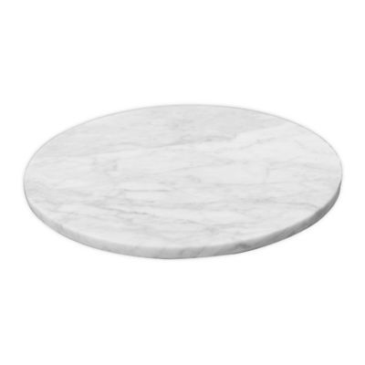 Our Table™ Everett Marble Lazy Susan in White | Bed Bath & Beyond