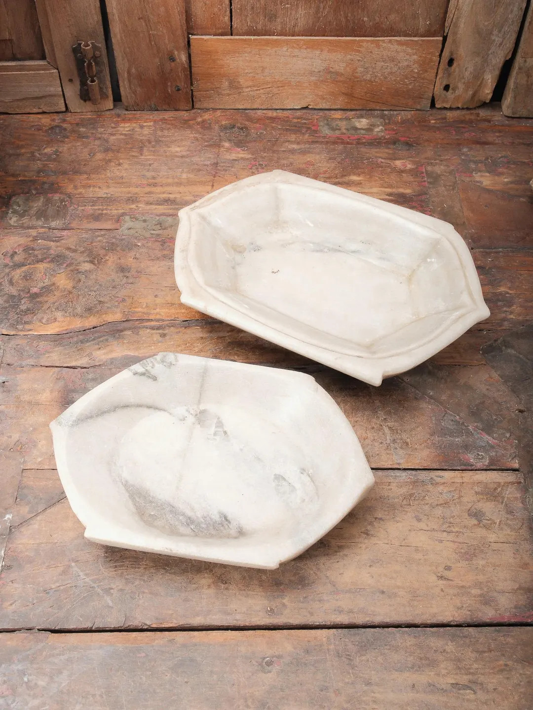 Vintage Hand Carved Stone Bowl | Oval Marble Tray From India | Handmade | Free Shipping | Etsy (US)
