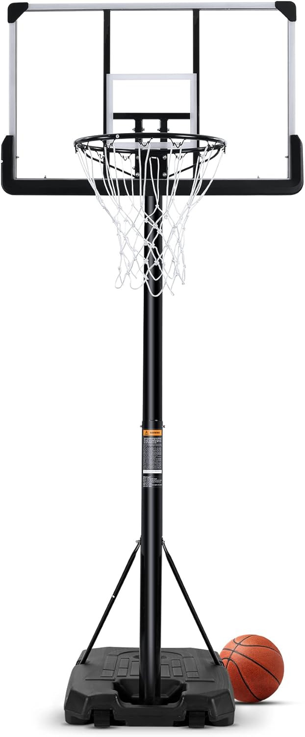 Portable Basketball Hoop Goal Basketball System Stand Height Adjustable 7ft6in-10ft/5.8ft-7ft wit... | Amazon (US)