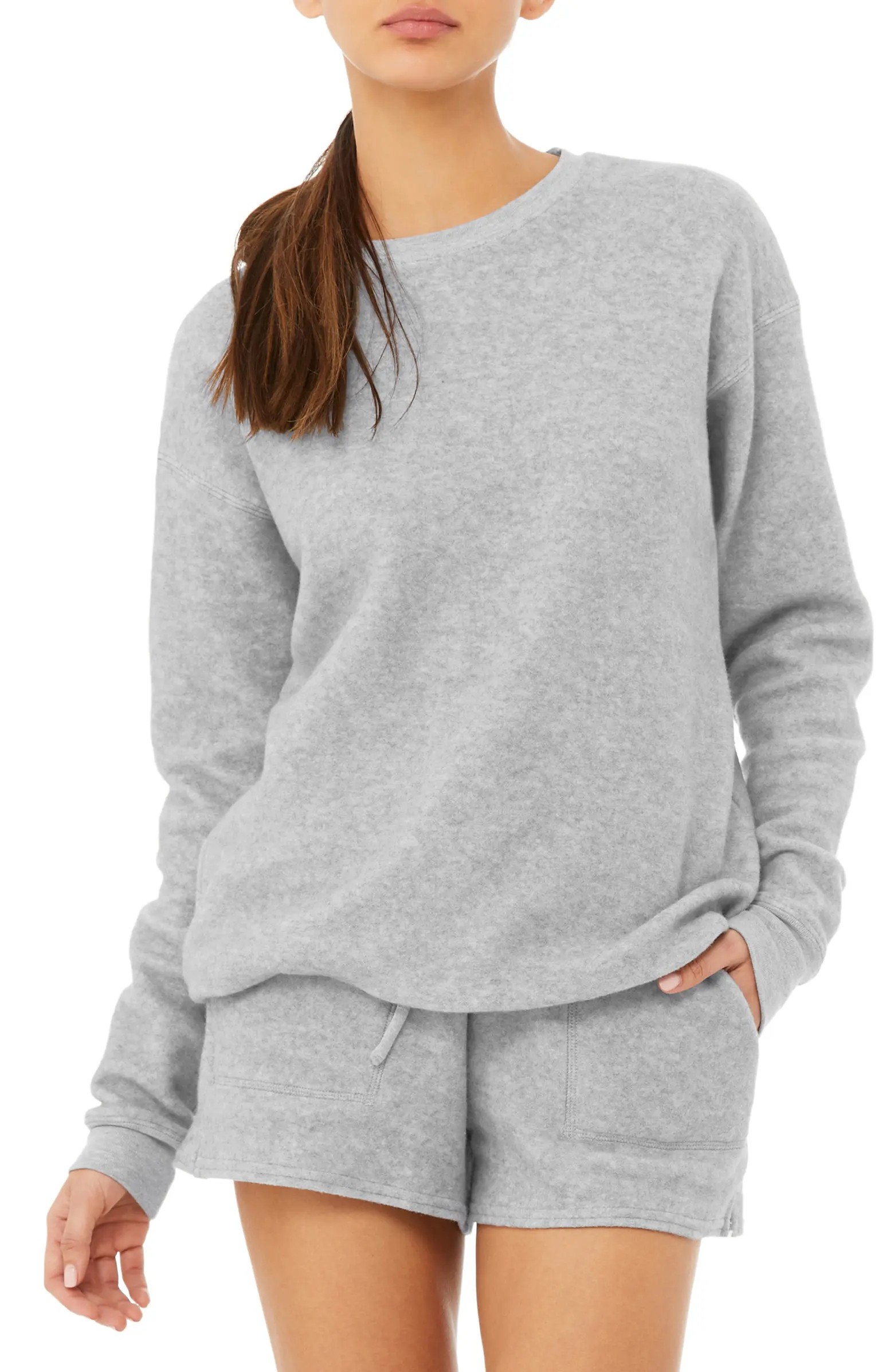 Sueded Crewneck Sweatshirt | Nordstrom Rack