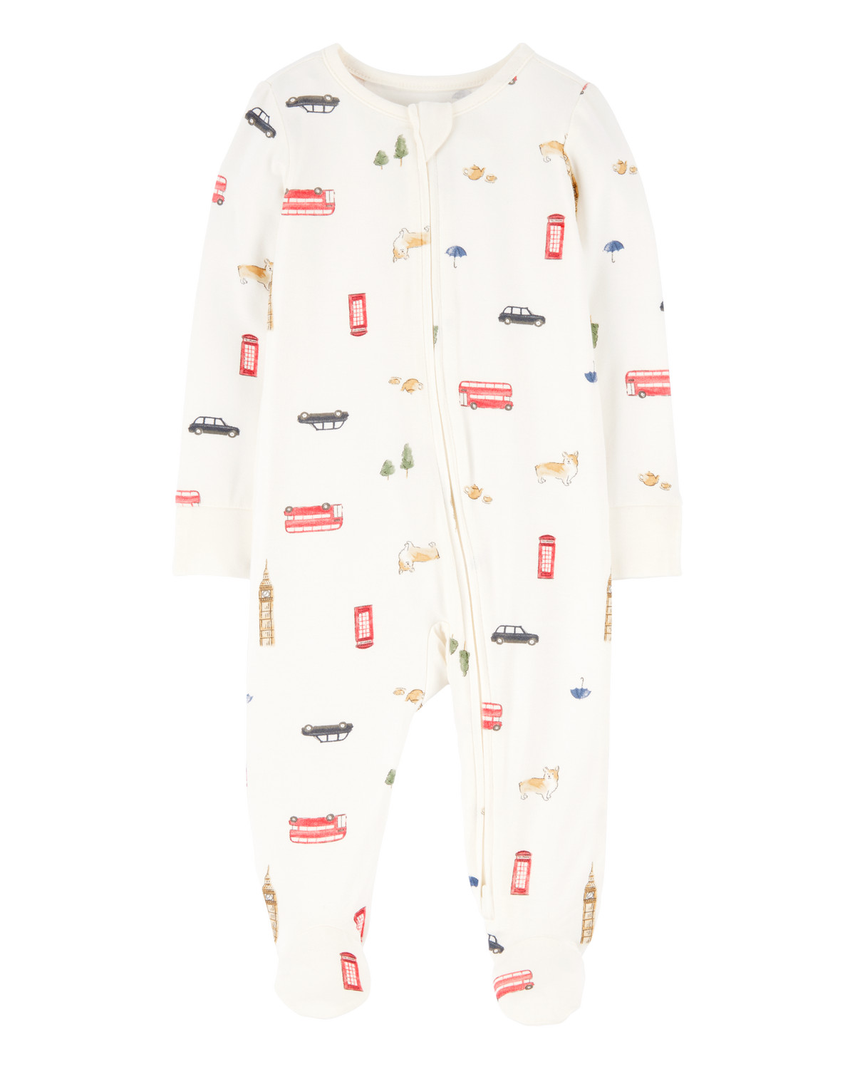 Baby London Print PurelySoft Sleep & Play Pajamas - Cream - Carter's | Carter's | Carter's Inc