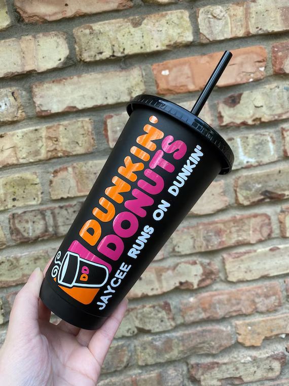 Personalized Dunkin Donuts Cup, Dunkin Donuts Tumbler, Dunkin Donuts, Personalized Coffee Tumbler | Etsy (US)