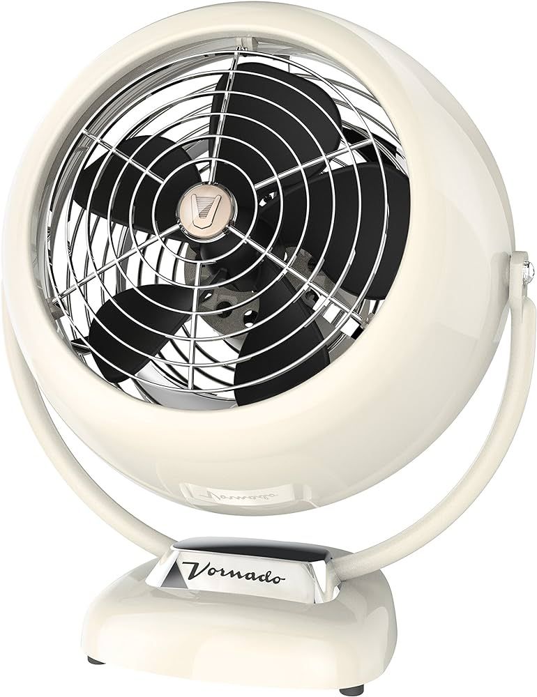 Vornado VFAN Vintage Air Circulator Fan, Vintage White, Small | Amazon (US)