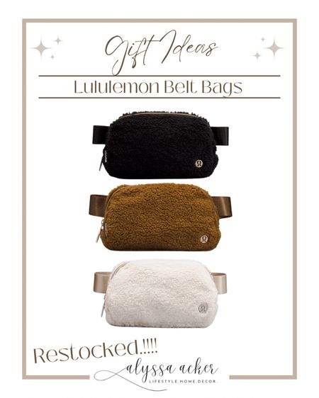 Lululemon Sherpa Belt Bags are back in stock!!!! Run!!

#lulu #lululemon back in stock #bestseller #beltbag #giftidea #giftsforher #fitgifts

#LTKGiftGuide #LTKfit #LTKitbag