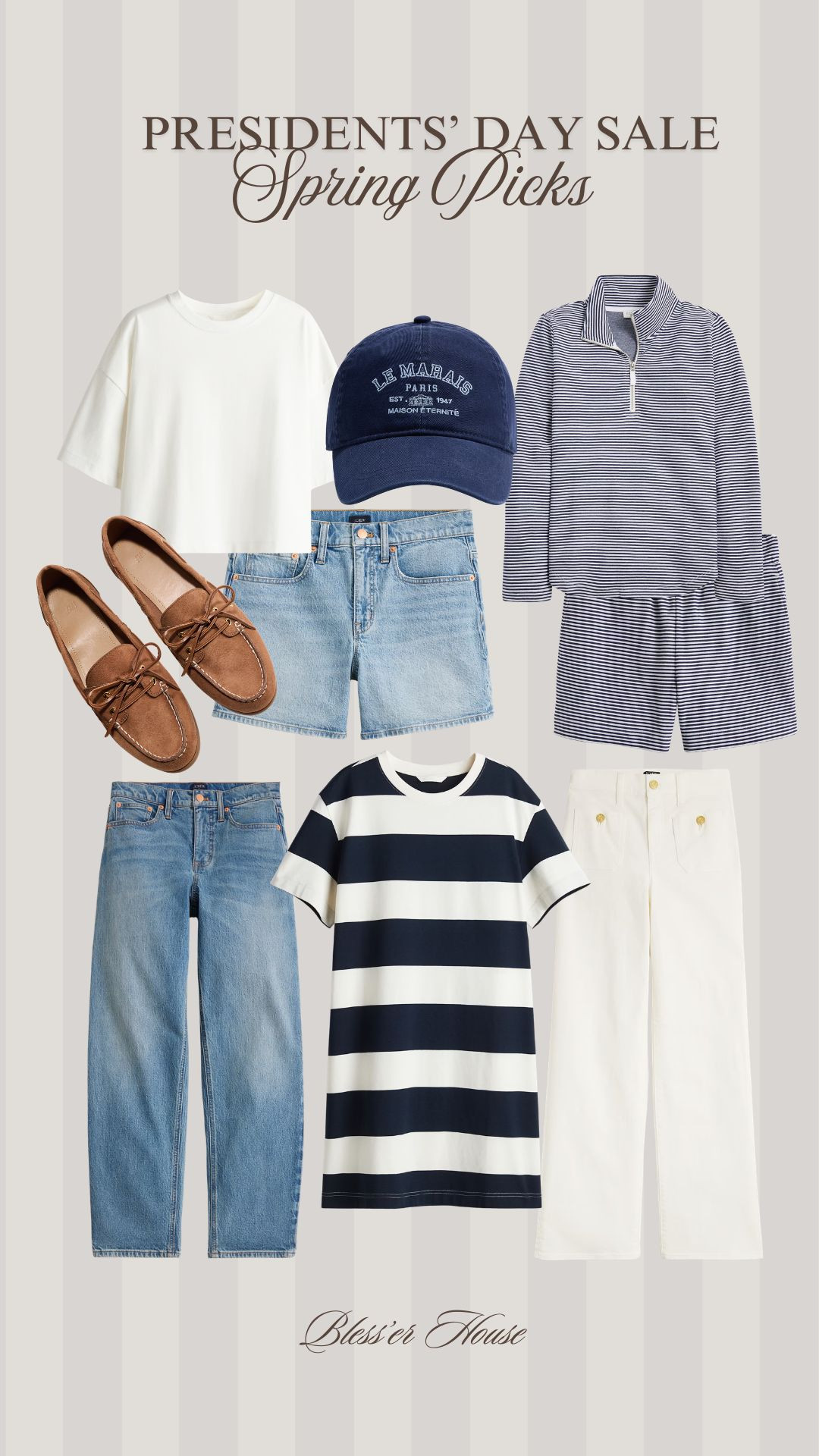  Spring is in the air 🌸☀️

Spring break outfit, denim shorts, two piece short set, white tee, cap, boat shoes, stripe dress, jeans, shorts 

 

#LTKSaleAlert