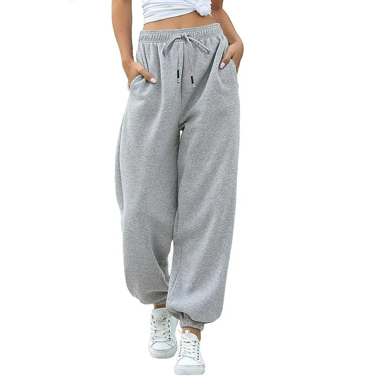gakvbuo Sweatpants For Women Cargo Pants Drawstring Baggy Cinch Bottom Sweatpants Pockets High Wa... | Walmart (US)