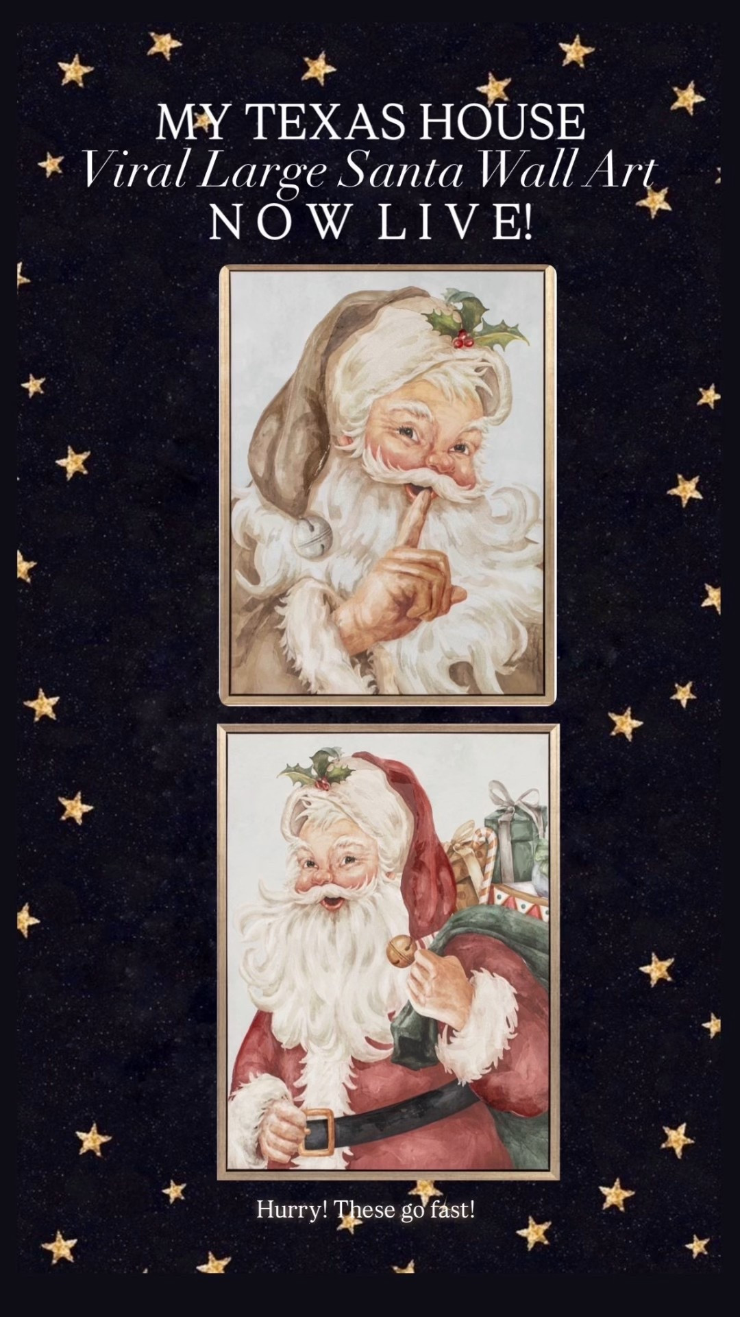 Viral Santa wall art is back! 

#LTKSeasonal #LTKHome