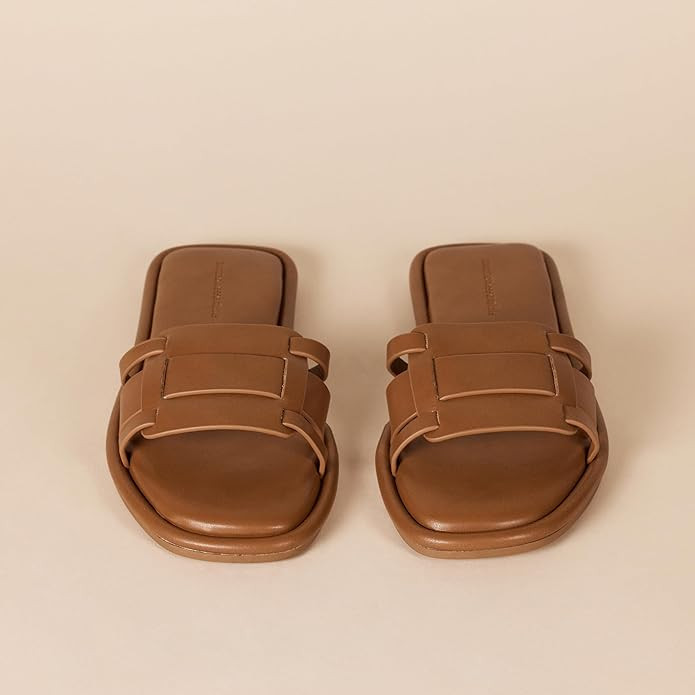 Amazon Essentials Women's Woven Padded Slide Sandal | Amazon (US)