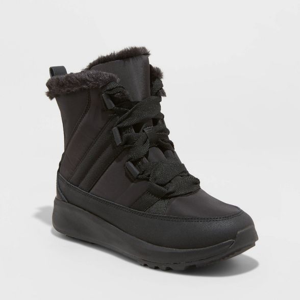 Women's Calysta Sport Bottom Winter Boots - Universal Thread™ Black | Target