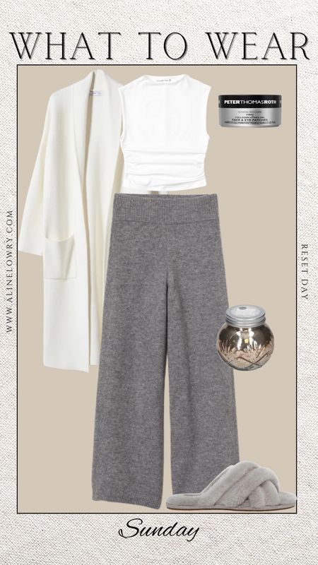 What to wear this Sunday - comfortable chic. Reset day 