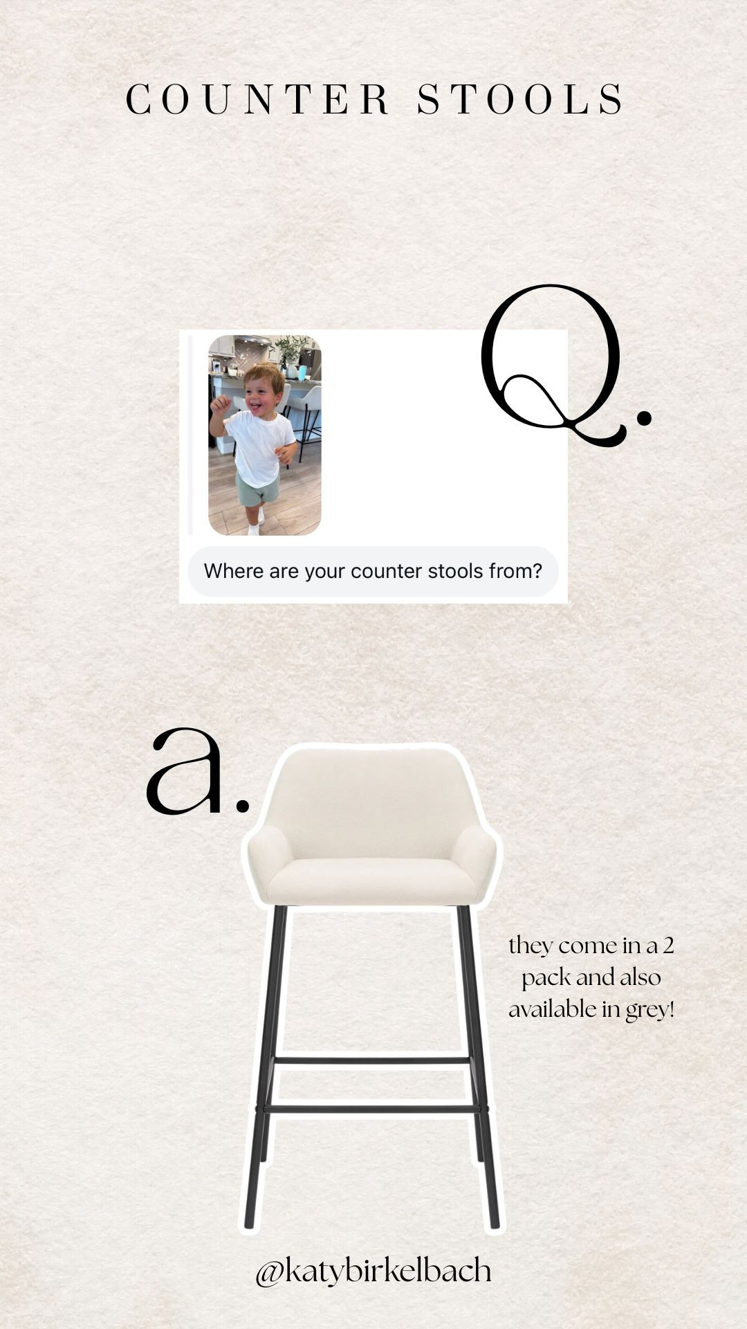 Always get asked about our counter stools! They're from Wayfair! 

 #LTKHome