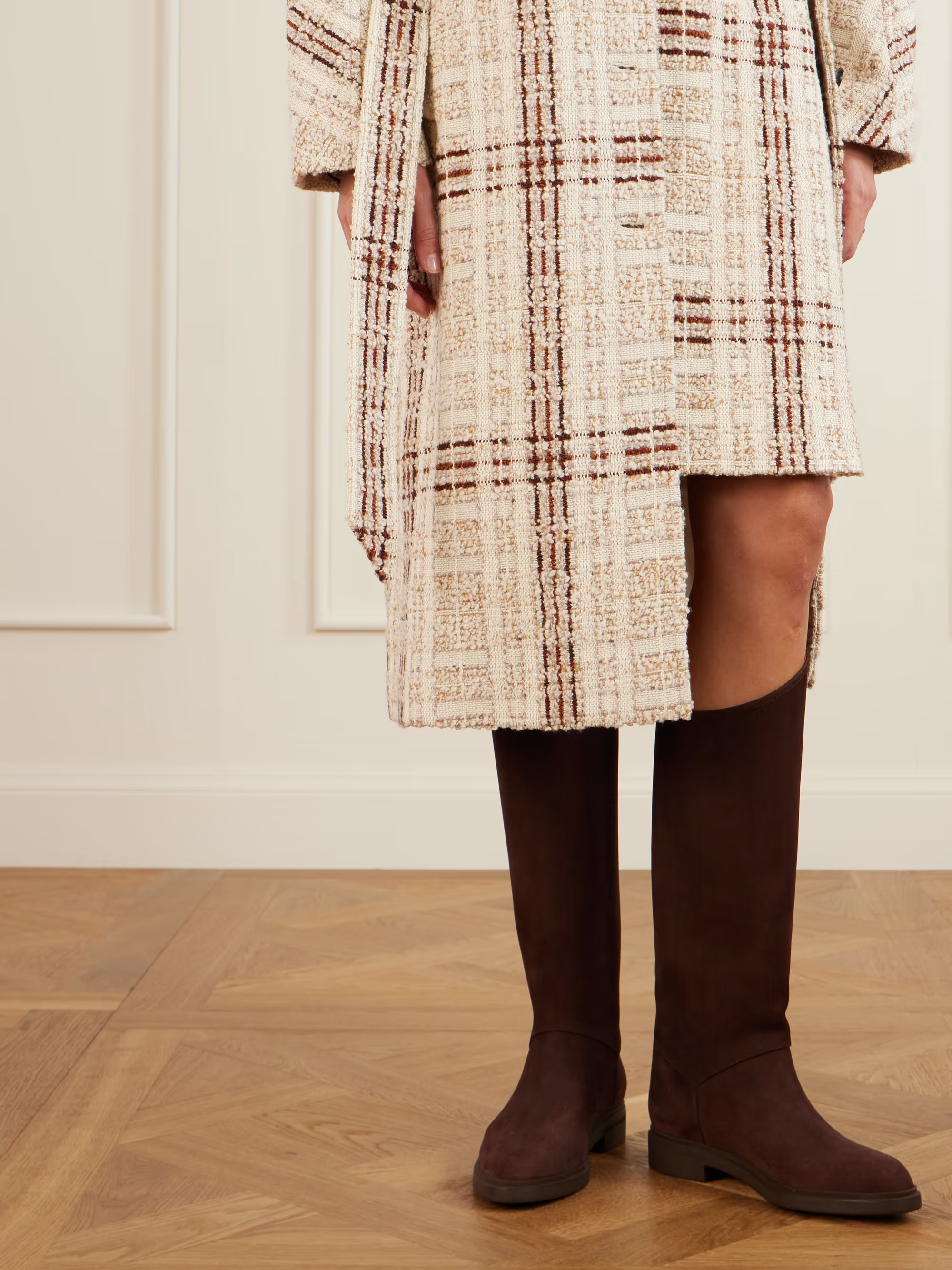 Kilda nubuck knee boots | NET-A-PORTER (US)