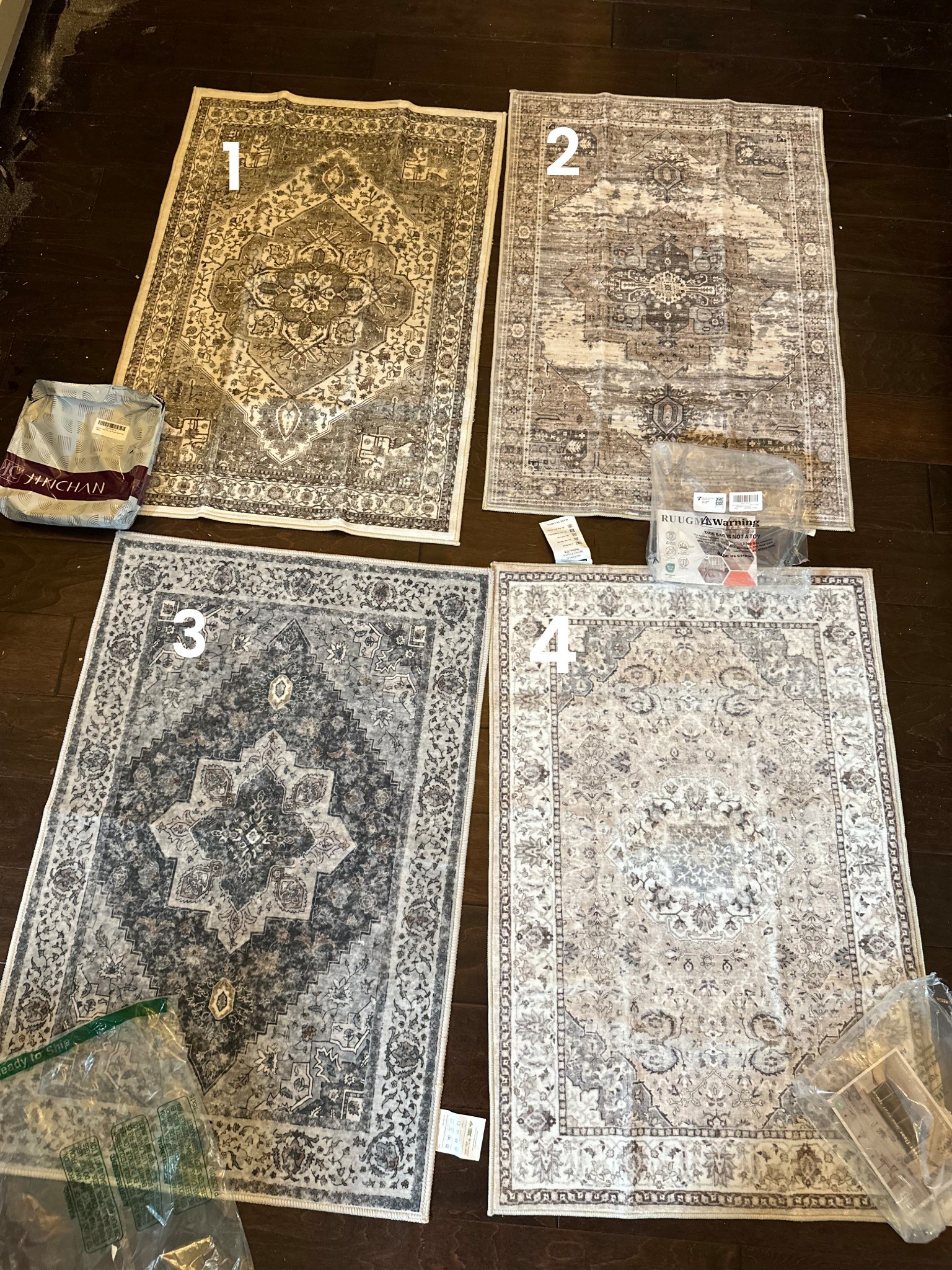Working on painting my kitchen cabinets and ordered some new rugs so they will be ready to put down as soon as all of the mess is cleaned up!  Thought I’d link all of these affordable washable rug options!  I think my favorite is #2, but I also love #4 as well

#1 is the Jinchan brand
#2 is Ruugme
#3 is Tangsoo
#4 is Hy Hal Yun Lai

#LTKHome #LTKSummerEdit #LTKSaleAlert