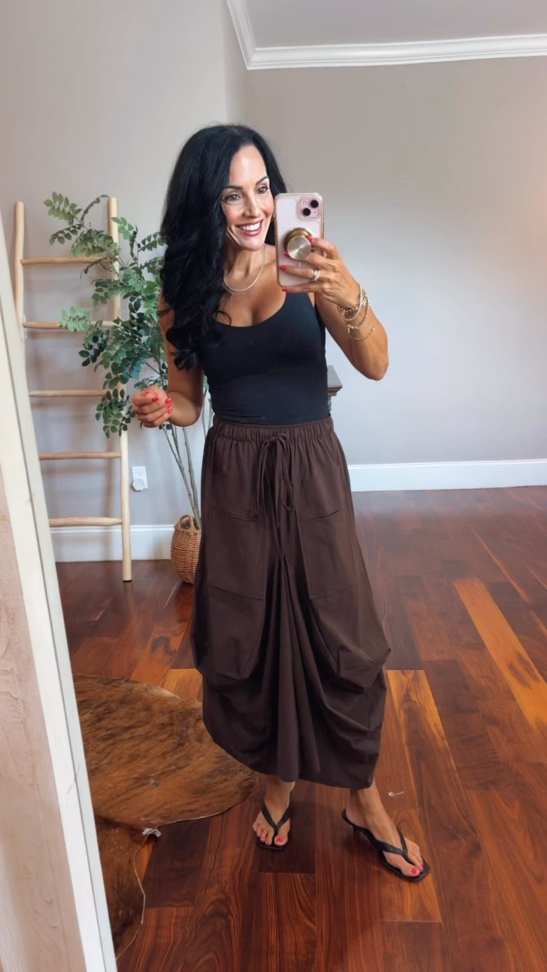 Maxi skirt and tank top with built in bra

#LTKootd #LTKSeasonal #LTKOver40