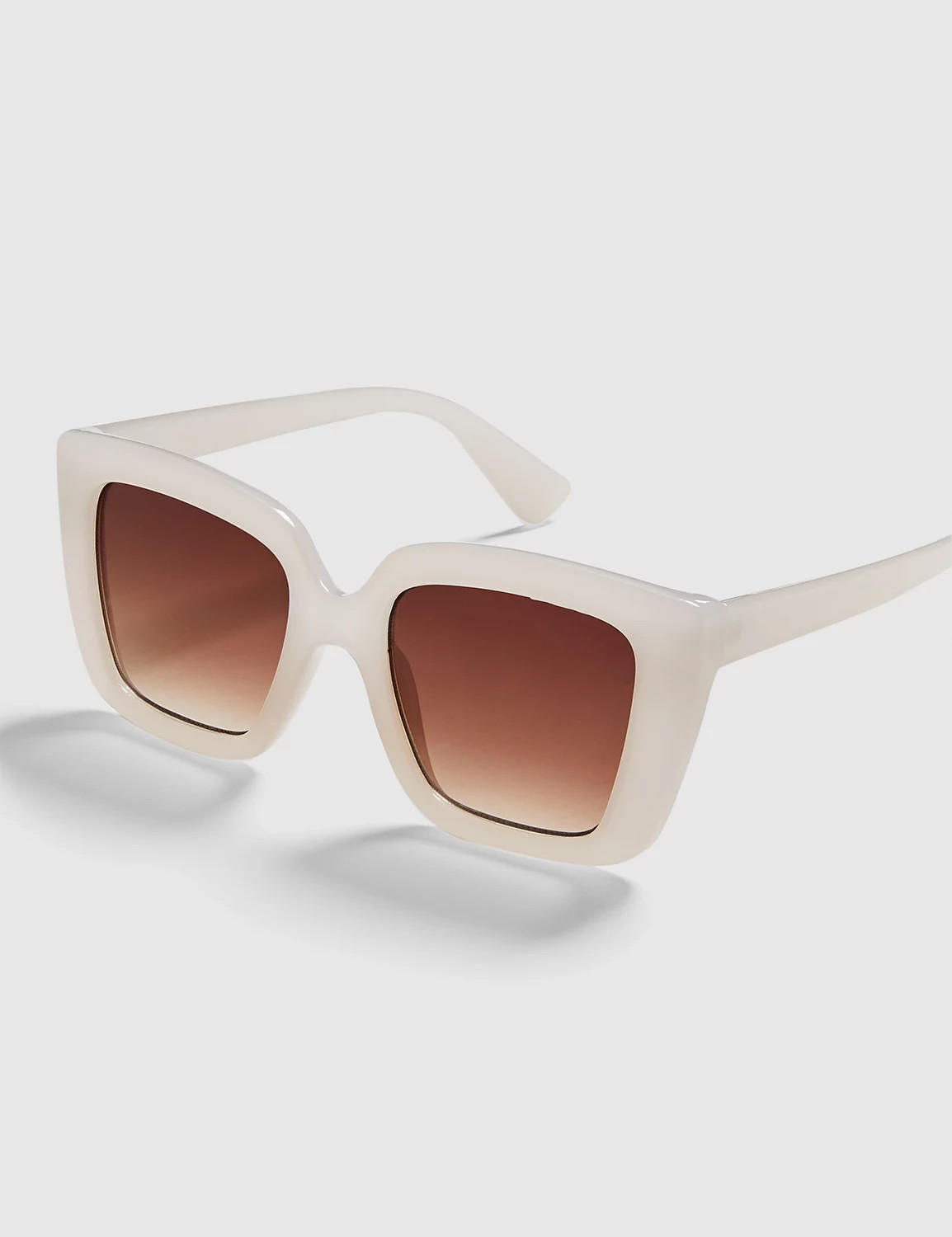 Lane Bryant Women's White Square-Frame Sunglasses ONESZ White | Lane Bryant (US)