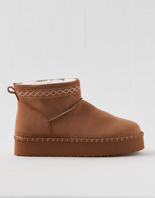 Aerie Embroidered Scuff Booties | Aerie