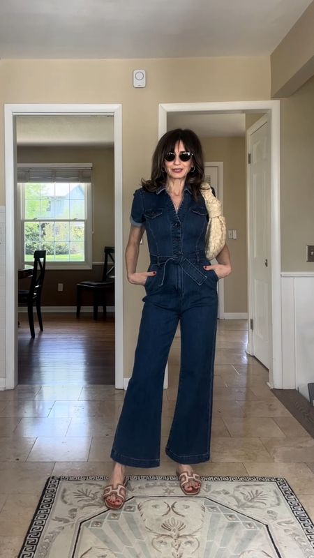 This PAIGE Anessa denim short sleeves  jumpsuit has the most flattering fitting I’ve seen!

It fits true to size. Has a lot of stretch, so if you want a more tight fit, you can easily size down!



#LTKOver40 #LTKStyleTip #LTKItBag
