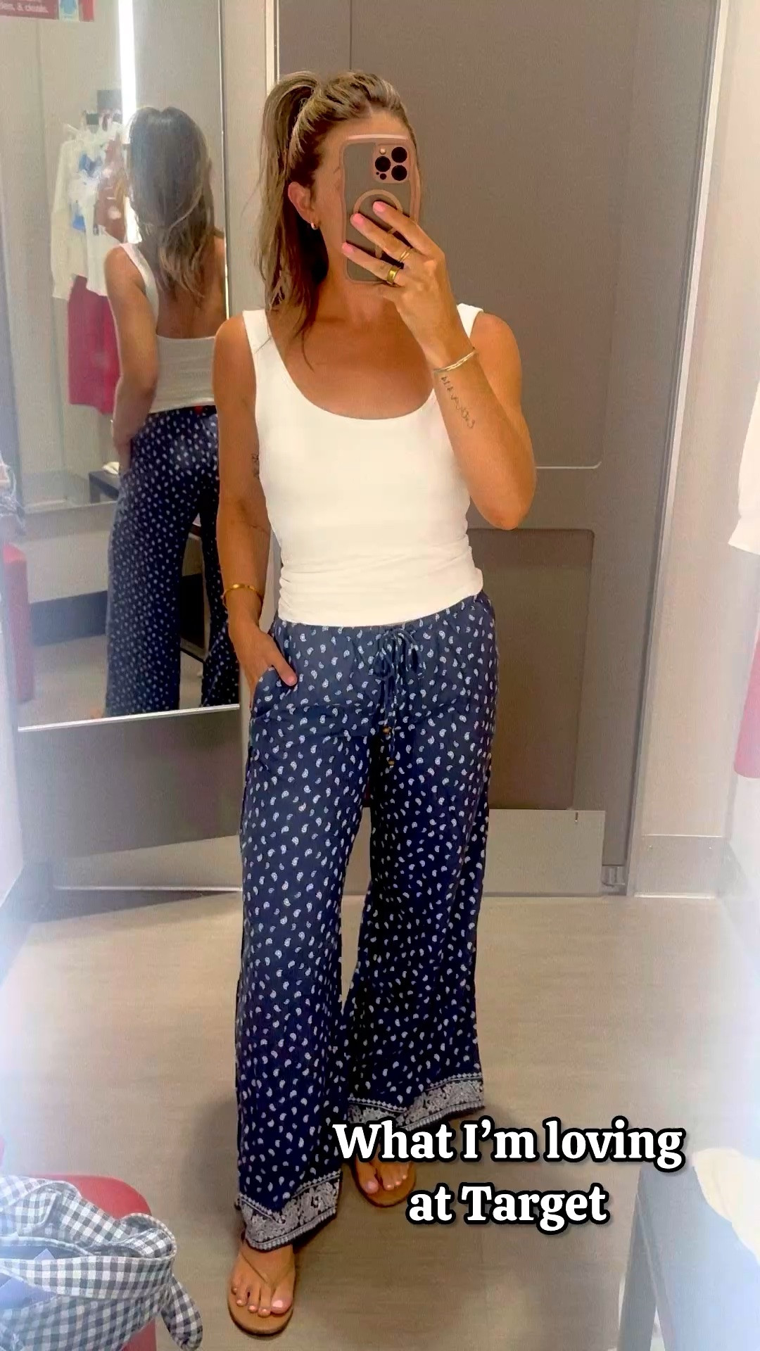 High sell out risk!! 🎯🚨‼️ these pants (LOVE both the red and blue paisley print) are BACK in stock but won’t last again long! I’m wearing XS. They’re summer PERFECTION. XS tank. M 🇺🇸 sweater (up a size). S blue dress (FP inspired!). S blue skort. XS white top paired with it. XS tan stripes set (LOVE the material of this! Feels like a soft beach towel.. so good for vacations). XS in USA off the shoulder top with true size S in the skort. S in blue shorts, XS in USA tank. XS in Disney tank. 


Disney outfit
Vacation outfits
What to wear
Style ideas
Matching sets two piece set
Memorial Day outfits
Lake outfit
Flag sweater
Red pants
Look for less
Summer dresses
Fourth of July 
Target try on