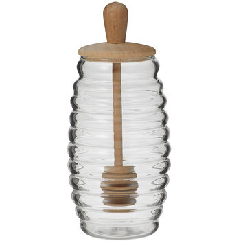 Fine Foods 280ml Glass Honey Pot & Dipper | Temple & Webster AU