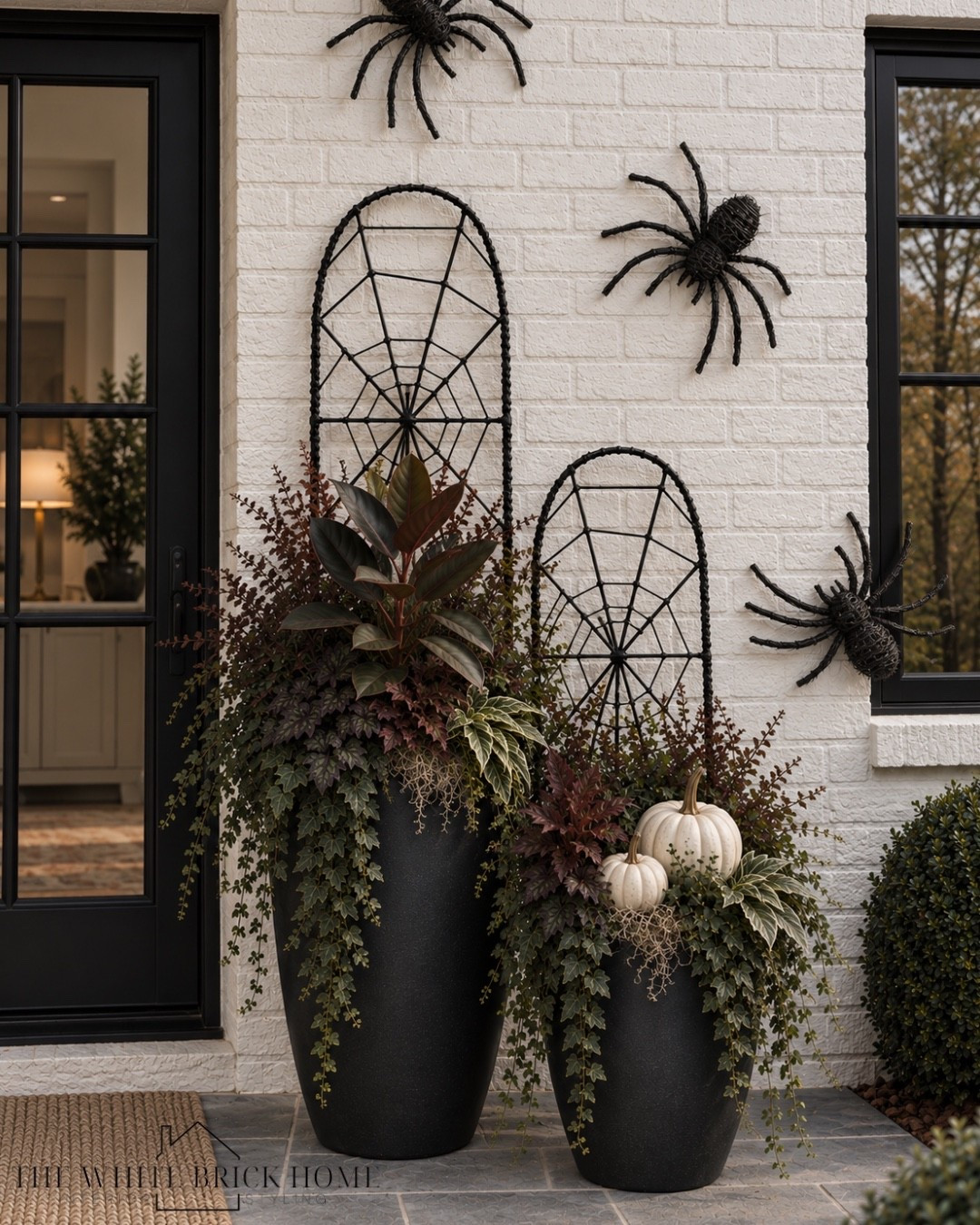 I love this Halloween inspired trellis for a fun, spooky, chic way to style a planter this Halloween season! It comes in two sizes - and I also linked some affordable black concrete planters from Amazon to pair it with! 
🖤🖤
Halloween, Halloween front porch, Halloween decor, Halloween finds, planter, fall planter, Halloween planter, front porch decor, front porch design, Halloween front porch, Halloween porch design, Halloween trellis, planter, concrete planters, concrete planter ideas, home decor, front porch, Amazon flower planter, Amazon flower pot, Anthropologie, terrain