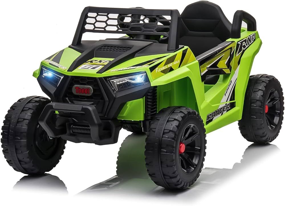 TOBBI 12V Kids Ride on Car, Electric Off-Road UTV Truck with Forward and Reverse Functions, Doubl... | Amazon (US)