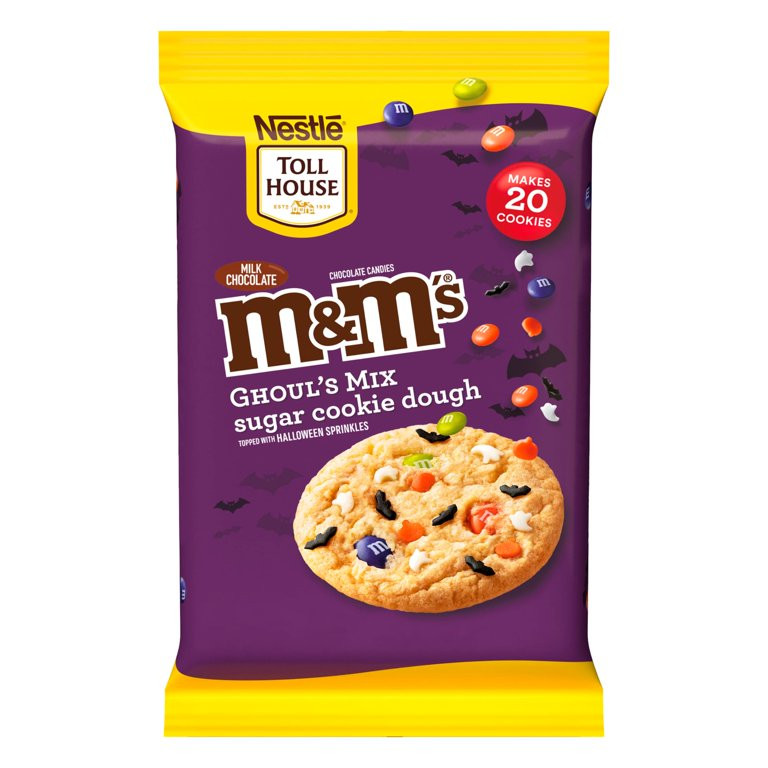 Nestle Toll House M&M's Ghoul’s Mix Milk Chocolate Sugar Cookie Dough, 1 Package, 14 oz | Walmart (US)
