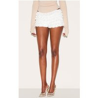 White Extreme Frilly Bloomer Shorts | PrettyLittleThing US
