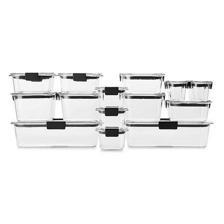 Rubbermaid® Brilliance 36-piece Food Storage Container Set,modular Stacking System Is Optimal For Co | Walmart (US)