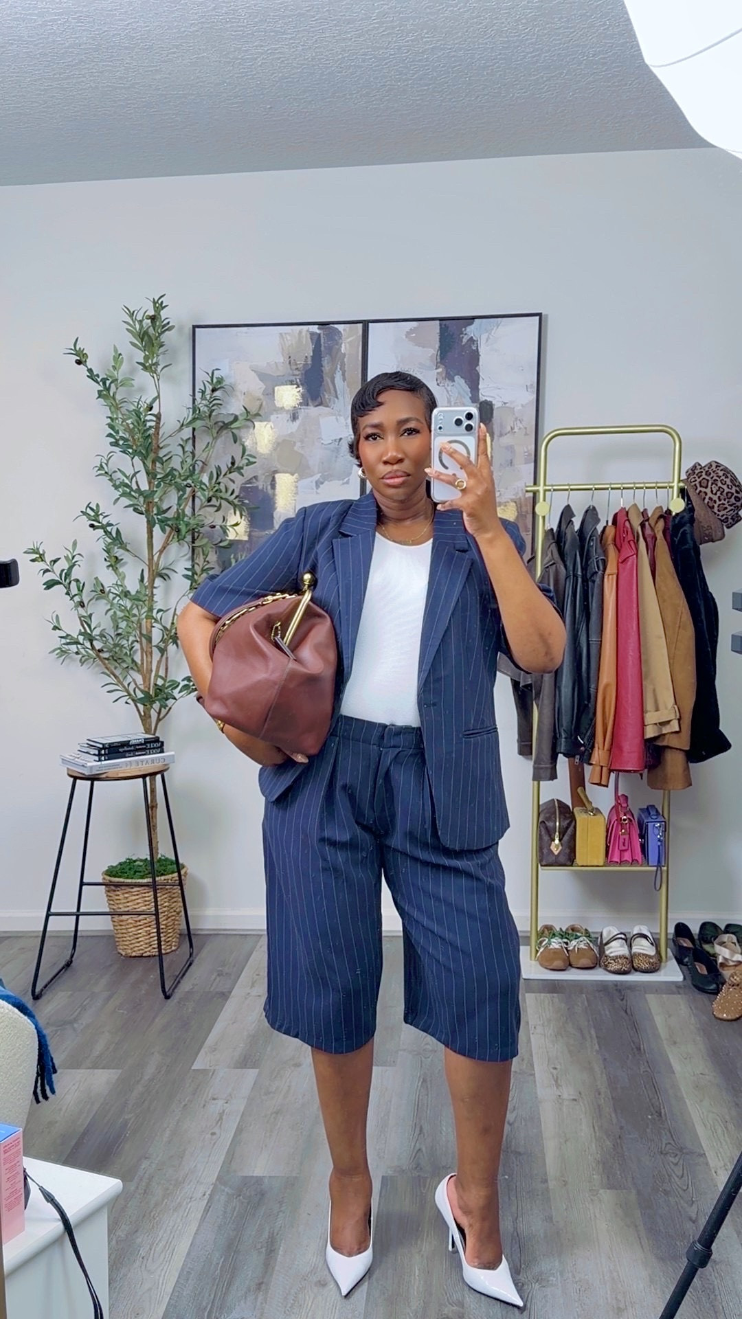 Spring Outfit… 
Size large jacket
Size 10 jorts


#LTKootd #LTKSeasonal #LTKWorkwear