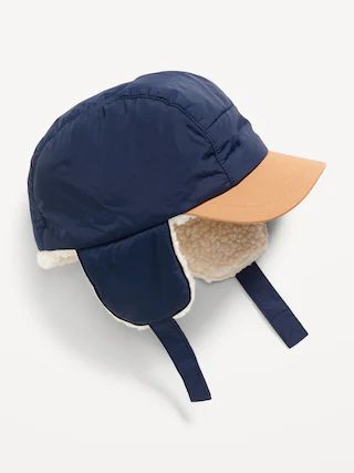 Unisex Sherpa-Lined Trapper Hat for Baby | Old Navy (CA)