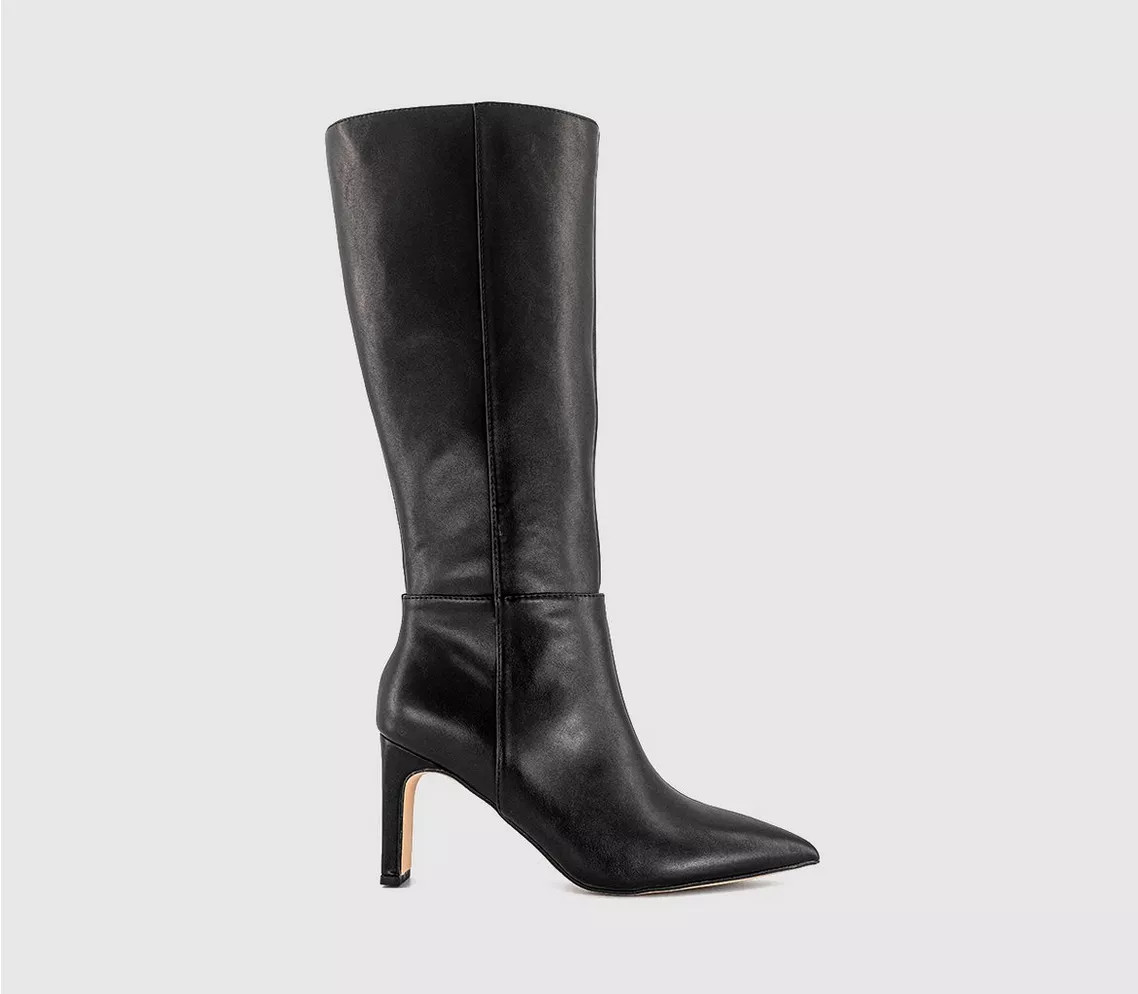 Kadell Pointed Toe Knee High Boots | Office Shoes (UK)