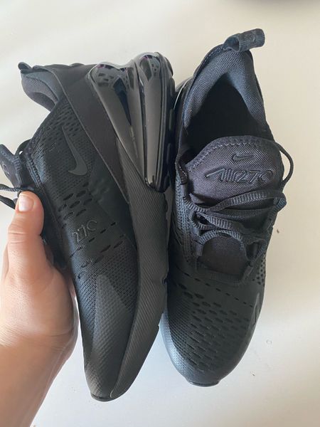 Black Nike sneakers Air27C 
I wear size 7.5. I would recommend to size up. These sneakers are great for a football
Parry, bbq, walking, school teacher outfit 

#LTKshoecrush #LTKFitness #LTKBacktoSchool