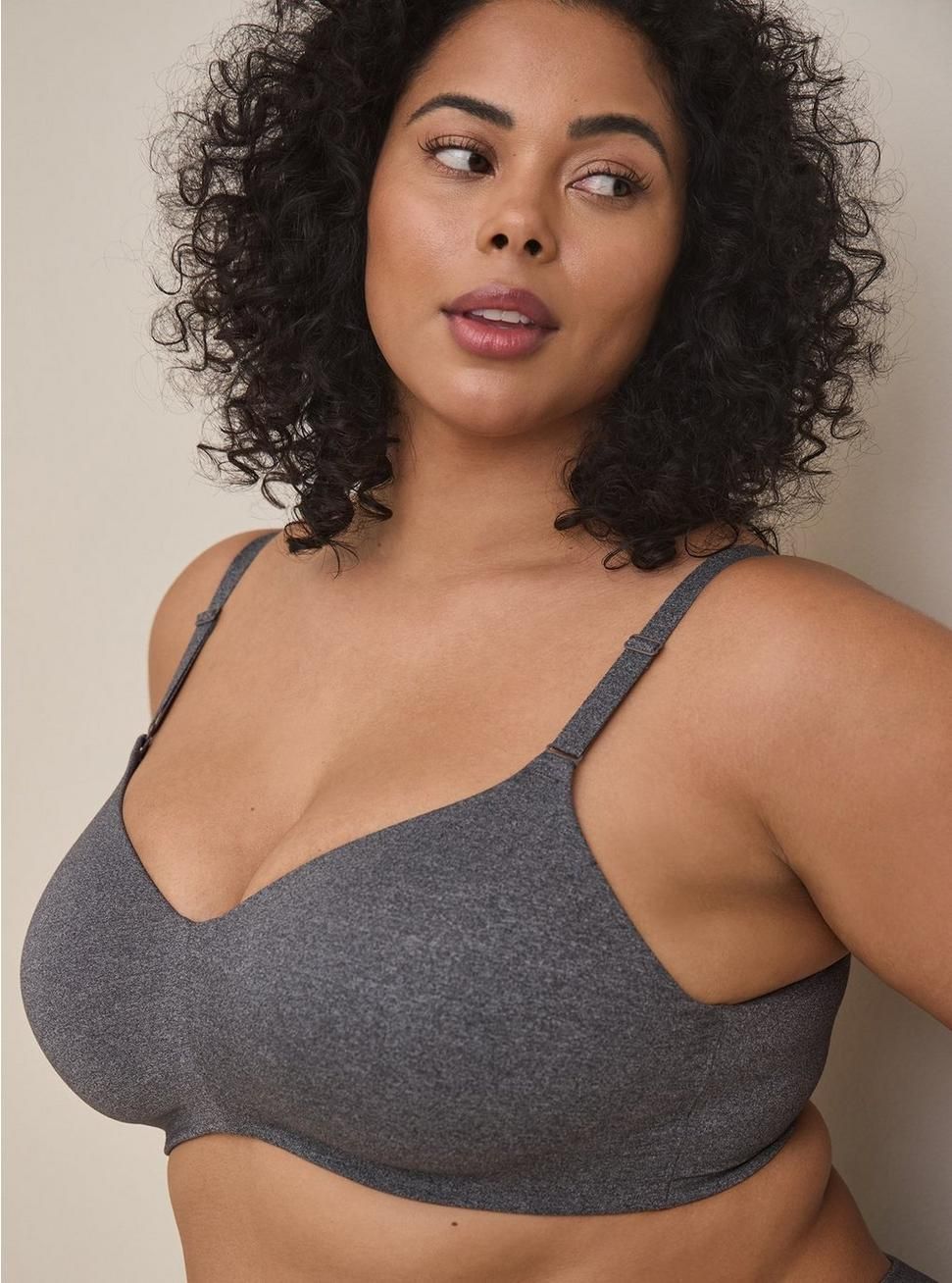 Everyday Wire-Free Lightly Lined Heather 360° Back Smoothing™ Bra | Torrid (US & Canada)