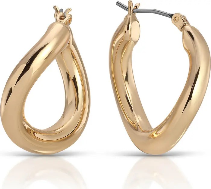 Ettika Curved Classic Hoop Earrings | Nordstrom | Nordstrom