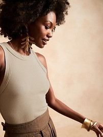 Fitted Ribbed Tank | Banana Republic | Banana Republic (US)