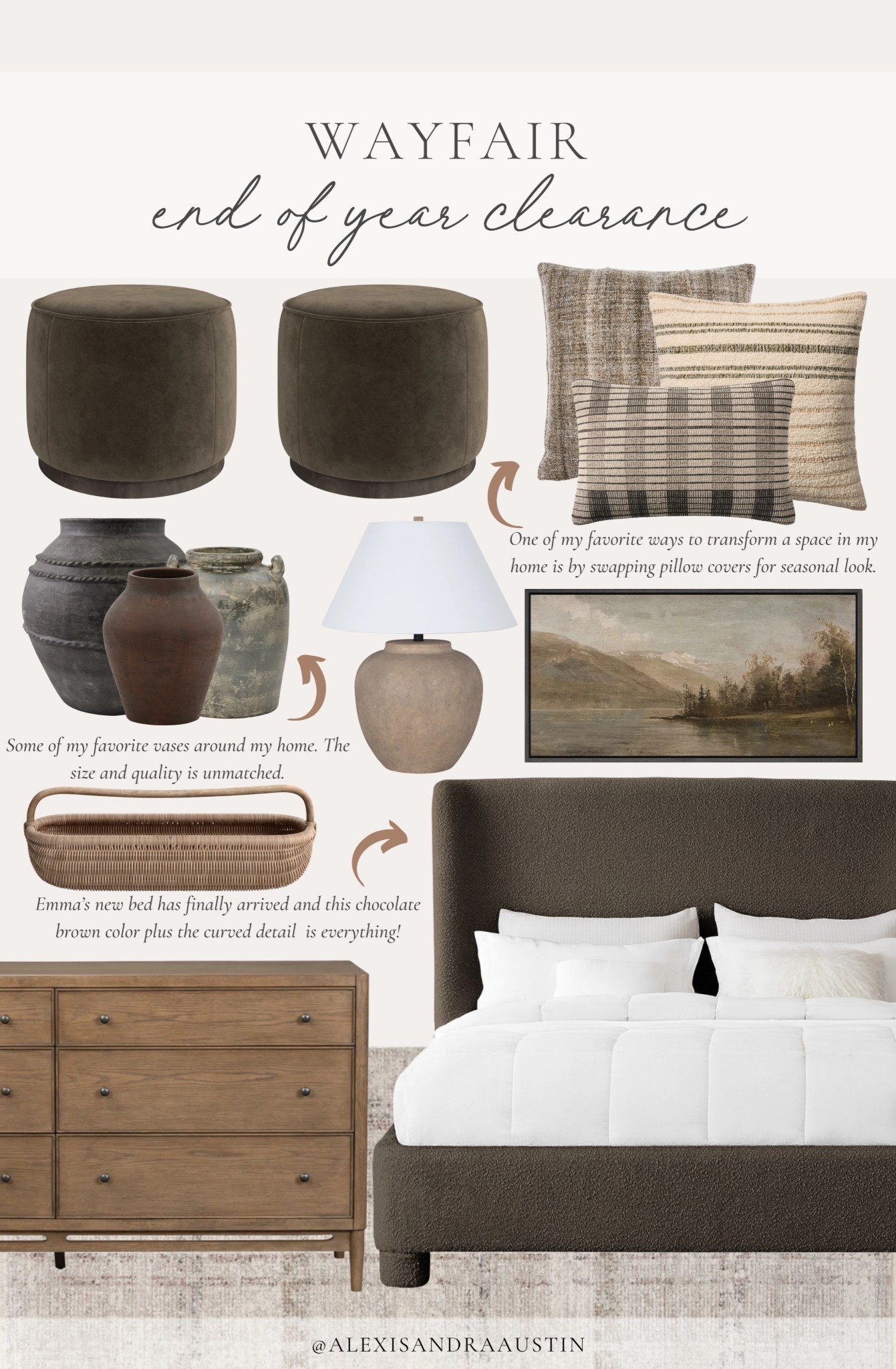 End of year clearance with @wayfair featuring some of my favorite home finds. 
With up to 60% off, plus free and fast shipping over $35, now is the perfect time for a new year’s refresh!

#wayfair #wayfairpartner #ad

Home finds, neutral home inspo, deal of the day, sale alert, furniture favorites, Wayfair, winter refresh, neutral wood tones, neutral area rug, ottoman favorites, neutral canvas art, cozy throw pillow, end of year clearance, shop the look!

#LTKSeasonal #LTKSaleAlert #LTKHome