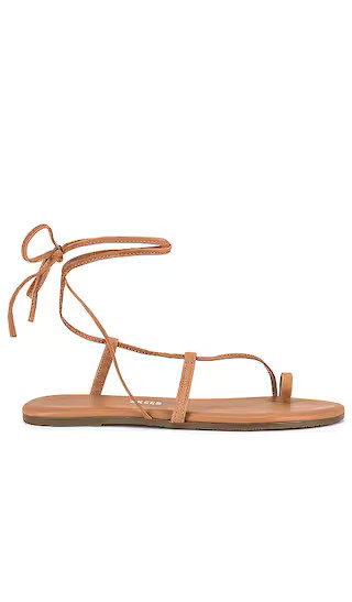 TKEES Jo Sandal in Brown. - size 6 | Revolve Clothing (Global)