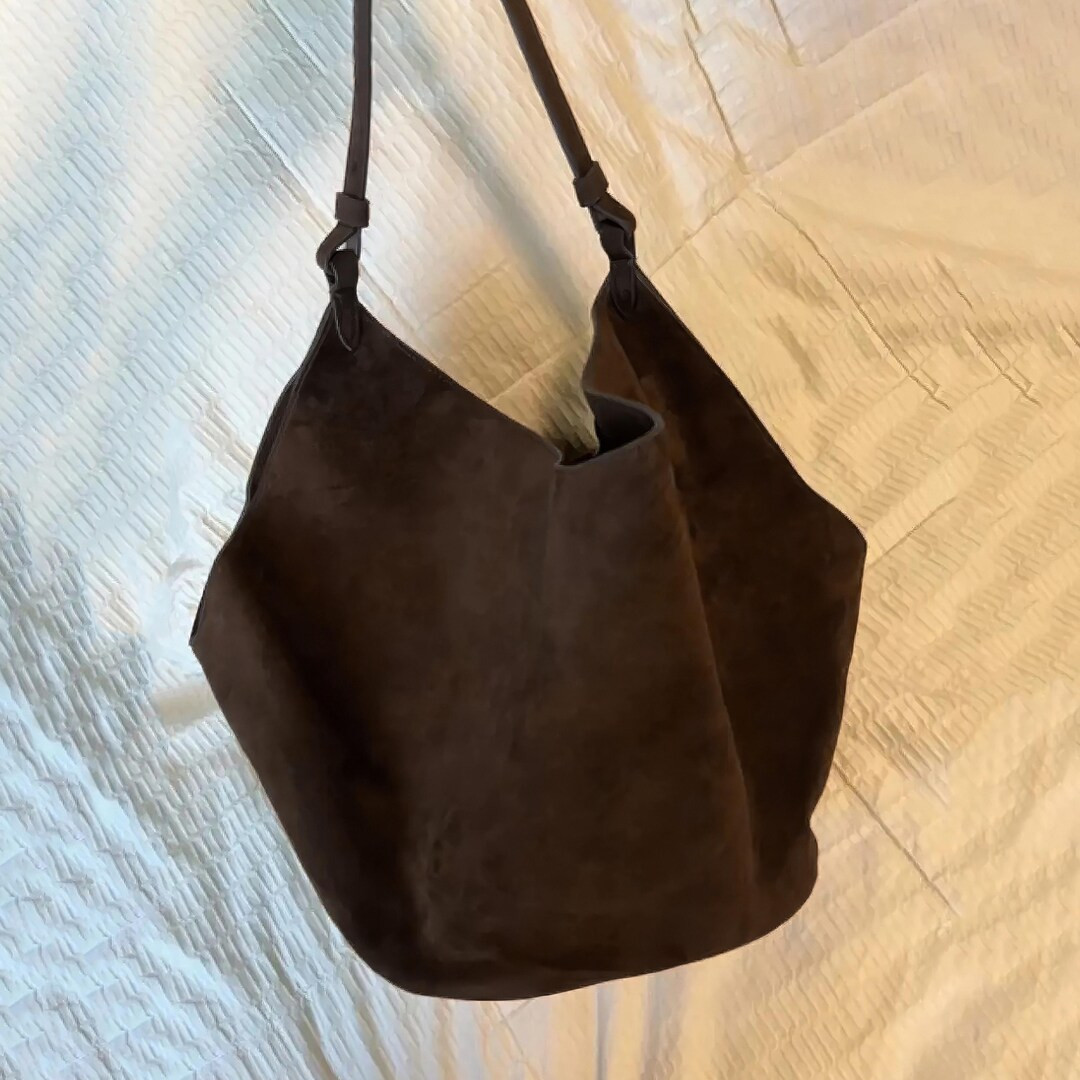 Lotus Bag, Soft Suede Leather Shoulder Bags, Minimal Design Tote Bags | Etsy (US)