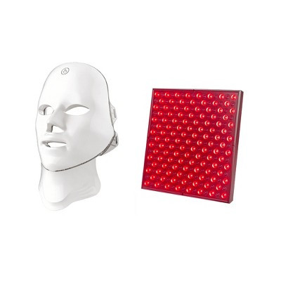 7-in-1 LED Light Therapy Face & Neck Mask + LED Red Light Therapy Panel | Target