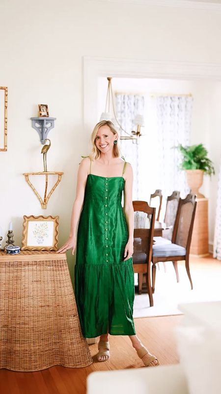 Prettiest emerald dress from herstory - an ethical spot to shop! 

#LTKSeasonal #LTKover40