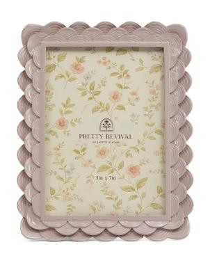 5x7 Ruffle Scallop Tabletop Picture Frame | TJ Maxx