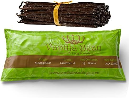 25 Madagascar Vanilla Beans. Whole Grade A Vanilla Pods for Vanilla Extract and Baking | Amazon (US)