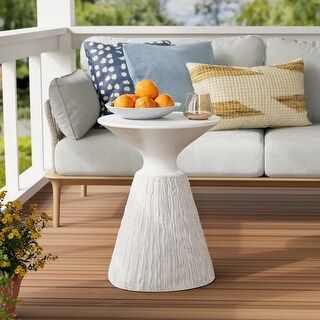 COSIEST Outdoor Indoor Pedestal End Table, Accent Stool, Plant Stand (Color Options) | Bed Bath & Beyond
