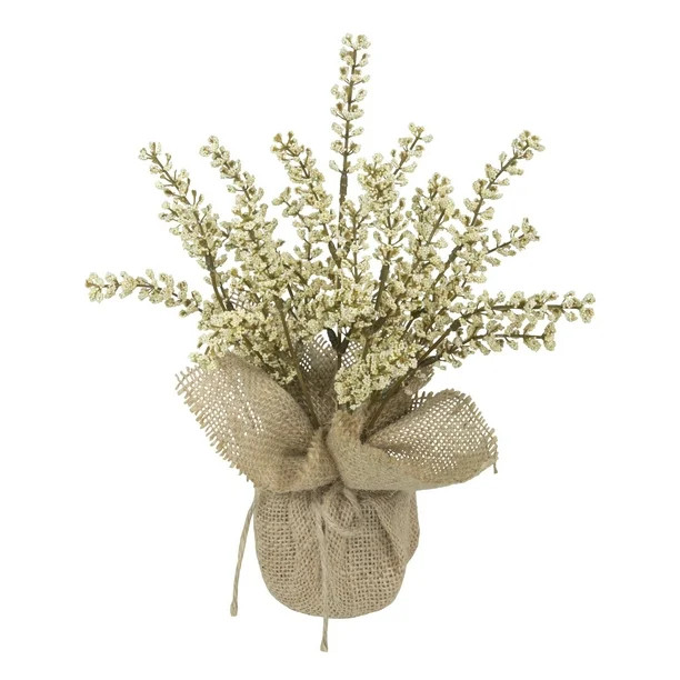 Mainstays Fall 11" Artificial Heather Greenery Plant in Burlap Pot | Walmart (US)