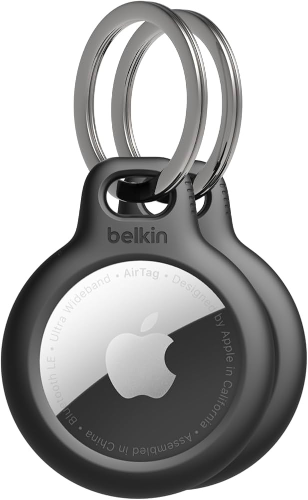 Belkin Apple AirTag Secure Holder with Key Ring - Durable Scratch Resistant Case With Open Face &... | Amazon (US)