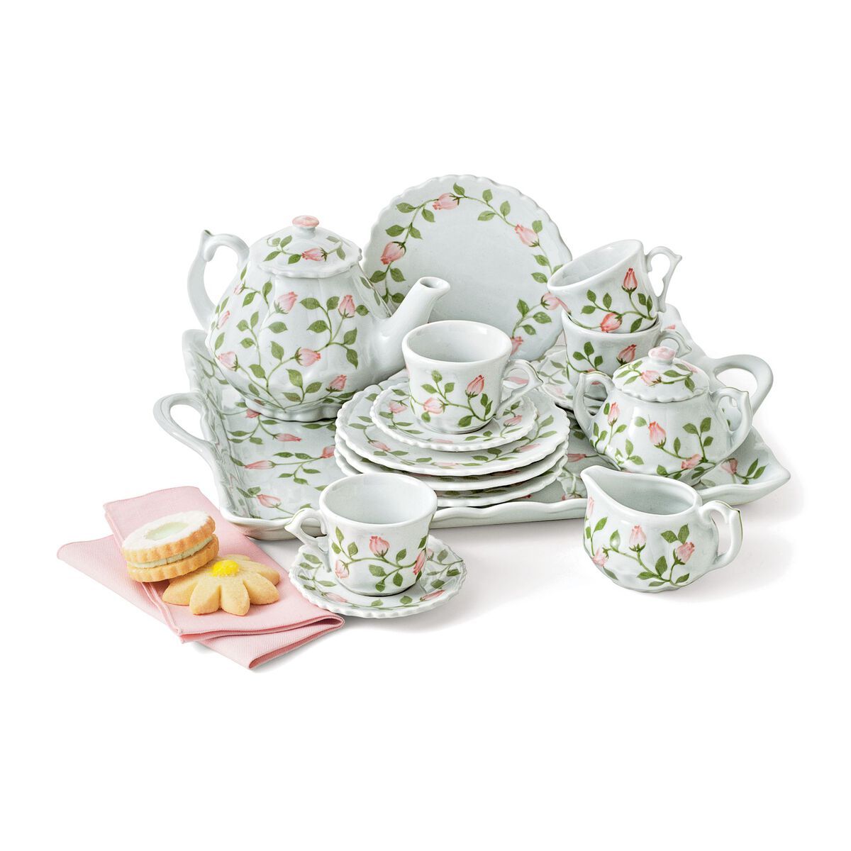 Child's "Rosebud" Porcelain Tea Set | Ross-Simons