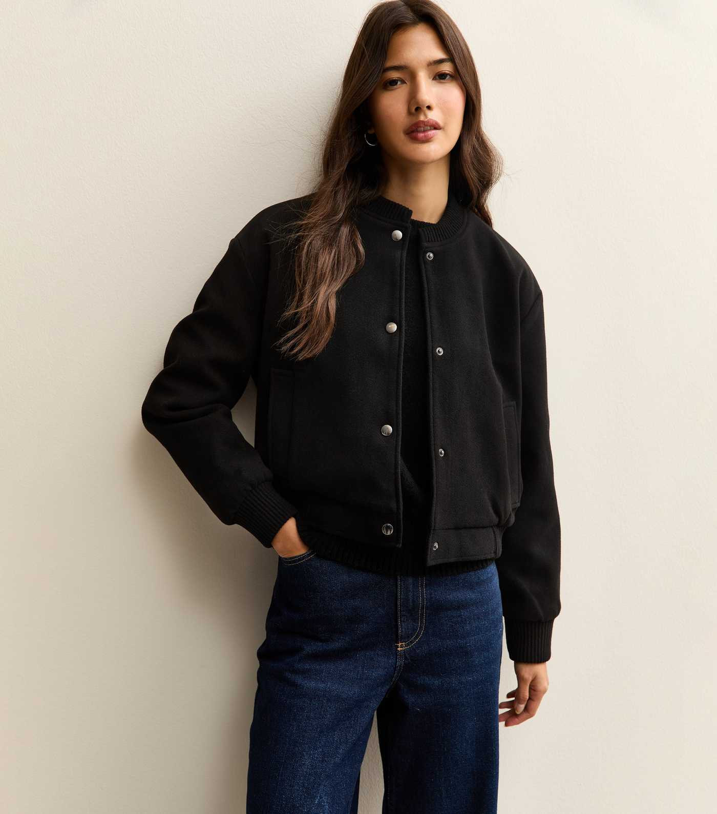 Black Soft Bomber Jacket | New Look | New Look (UK)