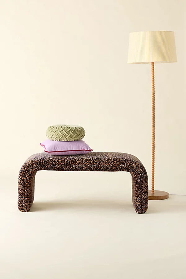Jane Velvet Upholstered Bench | Urban Outfitters (US and RoW)